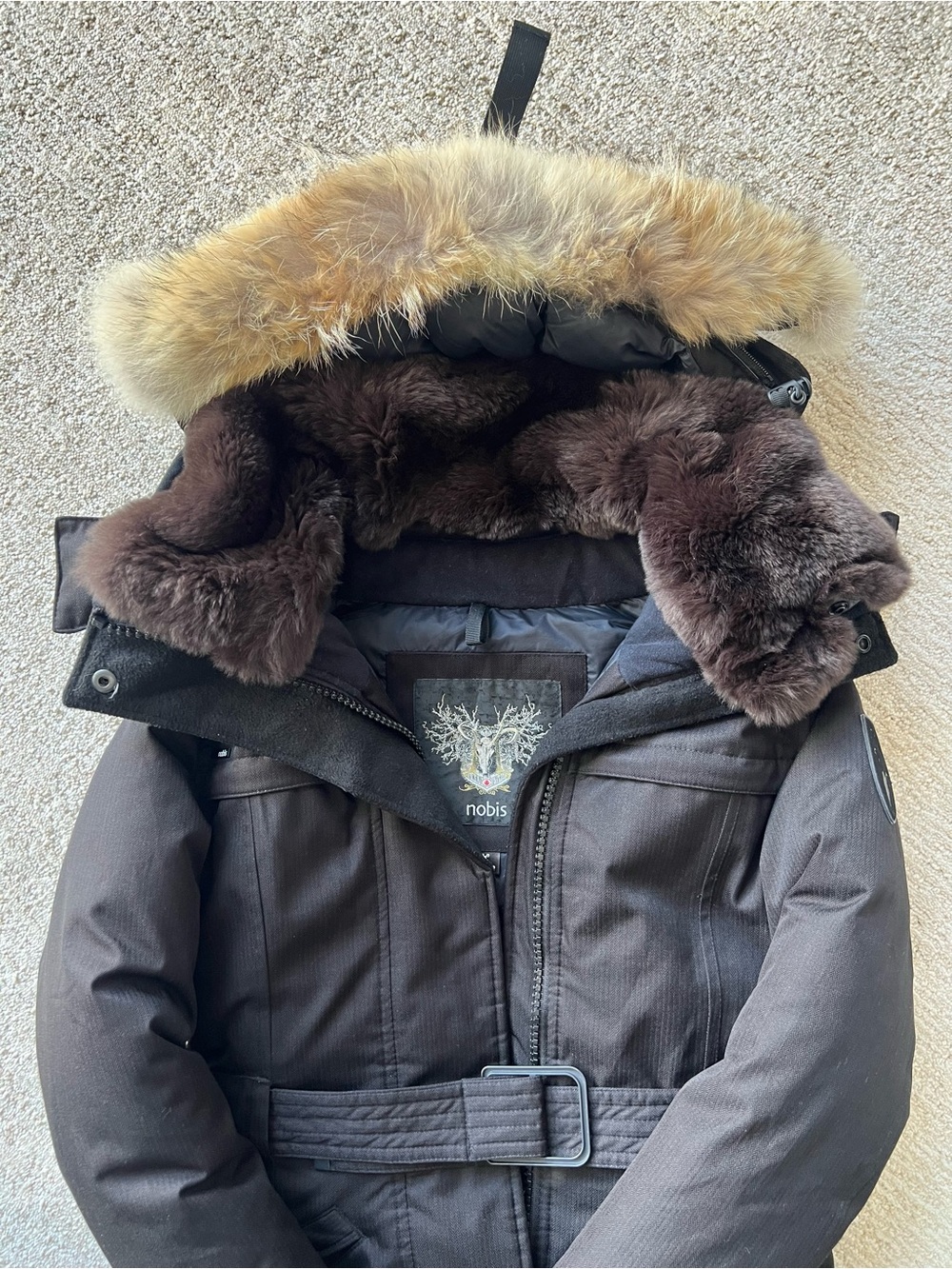 Nobis She-Ra Legacy Women’s Parka – Dark Grey– Size XXS (Like New)